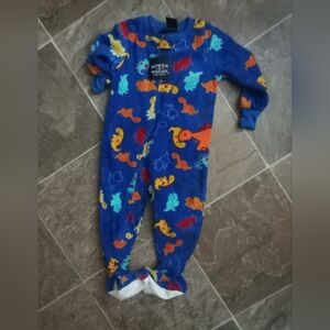 Blue Dinosaur Print Kids One Piece